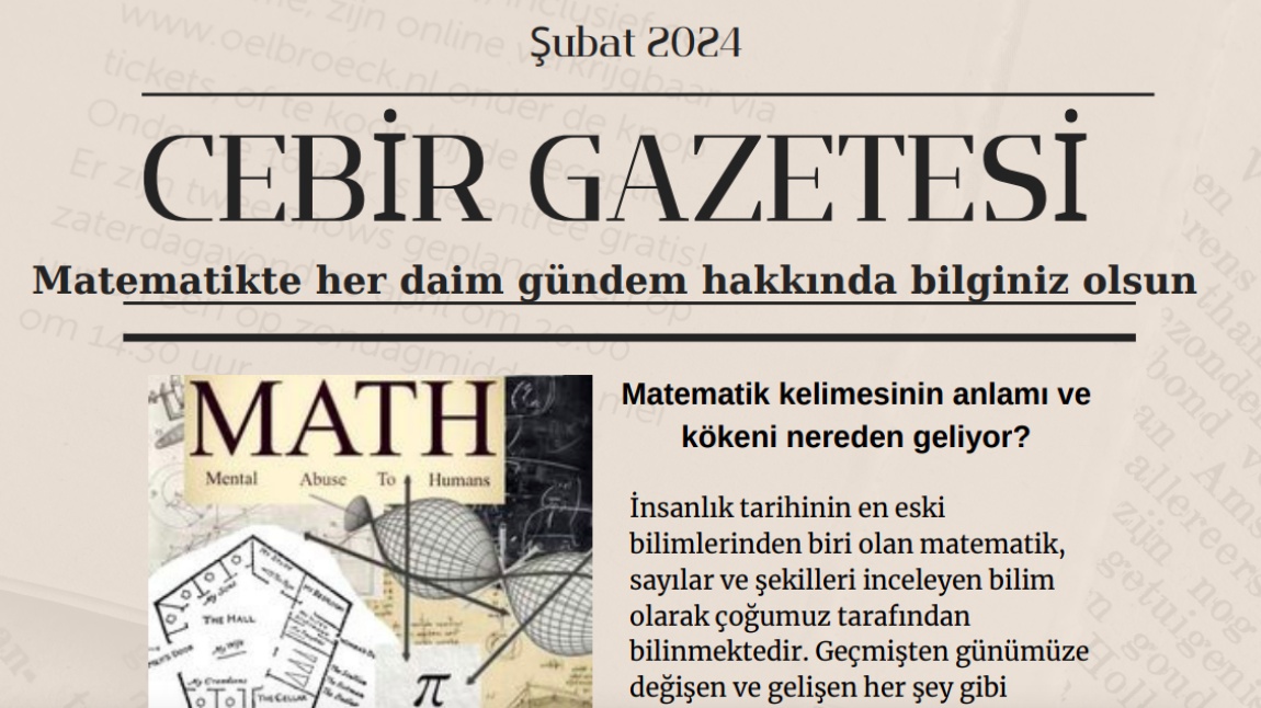 CEBİR Gazetesi 7.Baskısı yayımlandı.