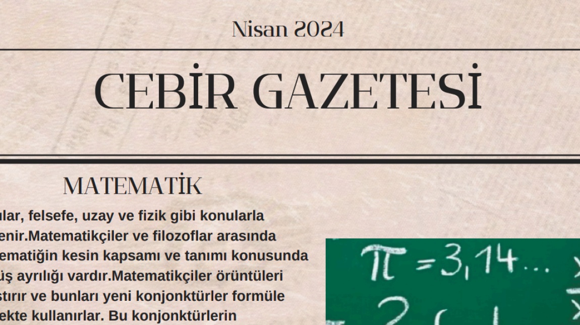 CEBİR Gazetesi 9.Baskısı yayımlandı.